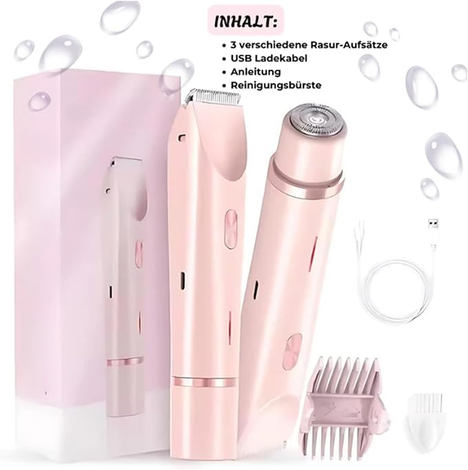 Vamaro SilkySplash 2-in-1 Electric Shaver & Trimmer