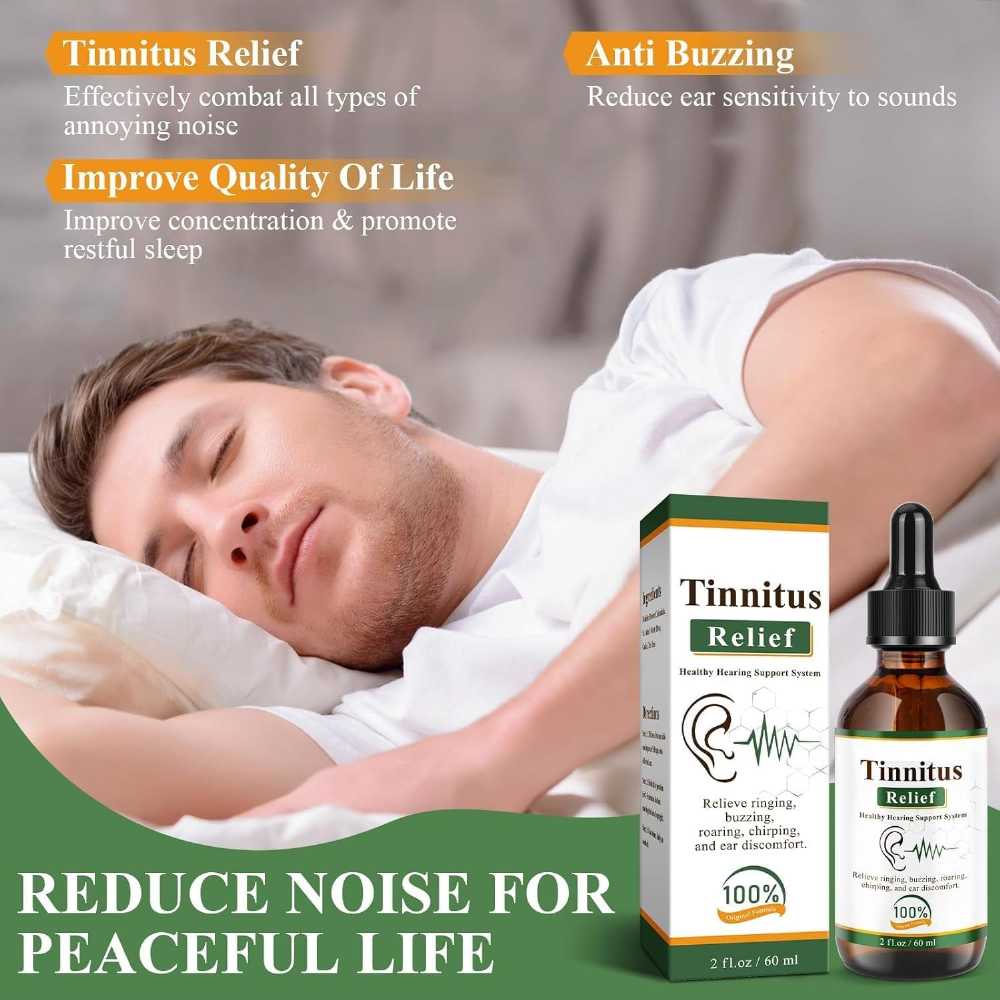 Tinnitus Relief Ear Drops – 100% Herbal Ear Care Formula | قطرات الأذن لتخفيف الطنين – تركيبة عناية عشبية ١٠٠٪