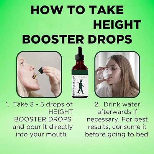 Height Growth Support Drops – Natural Nutrient Formula, 30ml