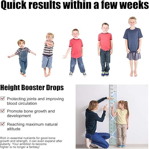 Height Growth Support Drops – Natural Nutrient Formula, 30ml